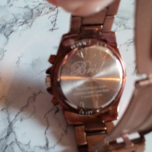 Breda Ladies Watch #2288 Bronze with Crystals - Picture 4 of 12